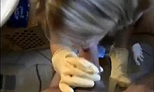 i watched my busty teen girlfriend get slammed in the bathroom, blowjob and facial