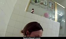 i horny teen getting naked and fucked hard in bathroom