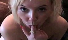 Cunt With Short Light Hair Improving Oral Skills