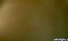 Blonde girl masturbates with teddy bear on webcam