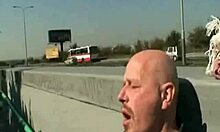 Crazy amateur couple exposing tits outdoors 😍