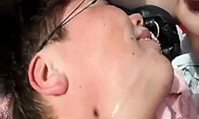 aged skillful whore gets massive facial cumshot 😈