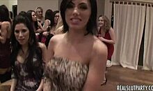 Oriental gf sluts riding and blowing at party 😈