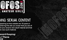 Gal in white hat twerks her ass at the party while riding