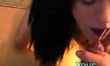 truly sexy amateur gf loves licking warm sperm in pov blowjob