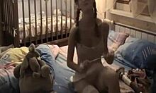 Kinky Teen Princess Teases Boyfriend with Sultry Blowjob in Lingerie.