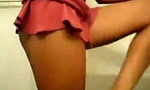Sweet Gf Dancing In Miniskirt With Tiny Butt