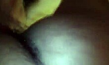 Thirsty brunette gal swallows fresh cum after intense titty fuck.