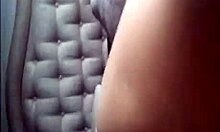 Hey, check this busty blonde wife getting dirty with her man while he's asleep!