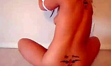 blonde girl dances naked horny