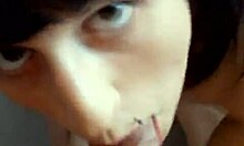 creampied gf gets sperm on her snatch during wild sex.