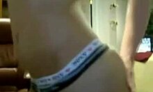 curvy bimbo showing off pierced tits and panties on webcam 😏