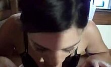 Wow, Beautiful Babe Sucks Big Cock On Knees!