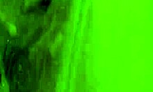 brunette fingers her pussy in mirror pov