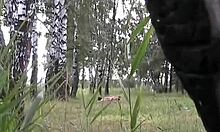 blondie enjoys doggystyle fucking in nature