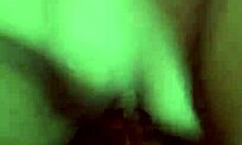 creampied gf gets sperm on her snatch during wild sex.