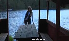 Petite Blonde 18+ Teases Bare Breasts in Car, Craving Blowjob and Cum