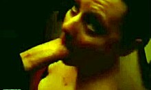 amateur girlfriend gagging on big cock on her knees