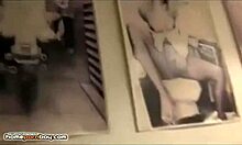 French Vixen Sucks Huge Cock in Toilet!