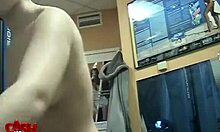 That buff patient gets a blowjob from the skanky nurse