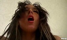 Slutty Brunette Puts On Glasses For Intense POV Blowjob And Shaved Pussy Fucking