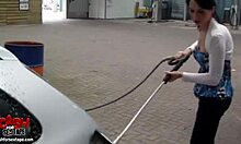 oh wow, that dirty ex girlfriend moans during fingering and sucking in the shower!