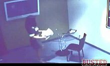 Bitch Caught Masturbating on Bar Floor