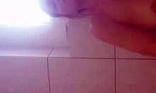 Babe Sucks Cock In Shower, Gets Cum On Tits!
