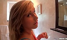 Tramp in Blue Bra Teasing and Screwing Her Boyfriend