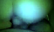 chubby amateur gets cumshot all over shaved body