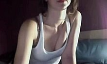 Watch This Brunette Spread Legs And Finger Her Shaved Pussy