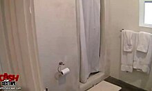 Fat Bimbo Laughs Hard During Wet Shower Doggystyle Action!