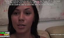 the brave teen 18+ chick performs a sensual striptease in lingerie before masturbating intensely.