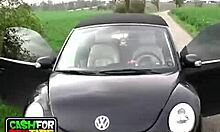 Curious Platinum Blonde Gal Turns Super Kinky in Bathroom