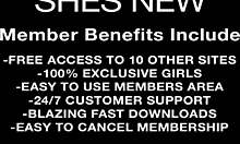 big boobed princess with pretty smile masturbates with vibrator on her pussy