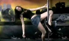 Trashy Girlfriend Proudly Poses in Jeans Shorts