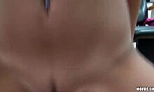 Young Long-Haired Girl Smacked Hard in Mirror POV Action