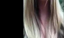 Sweet Blonde Angel Flashes Nipples Outdoors