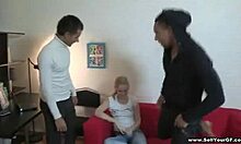 Very Afraid Babe Having Sex With Muscular Black Bloke