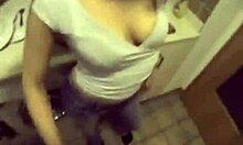 Cool teen 18+ gives handjob and assfucking in thong pov