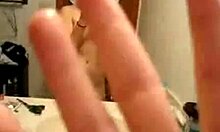 curious gf masturbates in mirror ready for violation