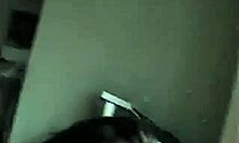 Horny Brunette Girlfriend Strokes Thick Condom-Covered Cock