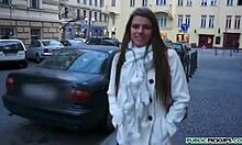 Big Boobed Brunette Shows Amazing Rack Before Hard Fucking