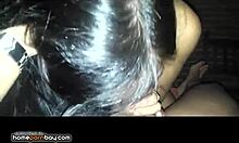 I'm giving a blowjob to my boyfriend, sucking his cock