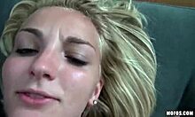 stolen gf porn of blonde barbie getting kinky on sofa with mirror