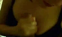 Emo teen ex-girlfriend sucks new boyfriend's cock