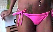 Wet Gf Showers While Fingering Shaved Pussy In Teasing Solo Video