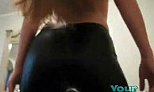 Hoe Exposes Butt By Pulling Down Panties