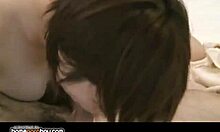 Japanese Tramp's Wild Blast Exploring Her Hairy Cunt! What a Show with Her Vibrator!