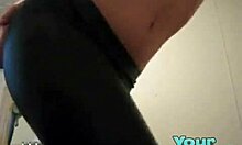 Hoe Exposes Butt By Pulling Down Panties